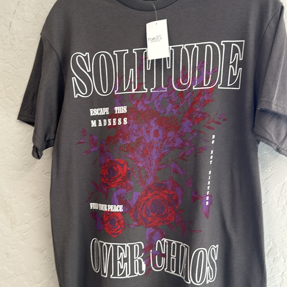 SOLITUDE OVER CHAOS T-SHIRT NWT - Picture 2 of 4